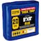 Core Tarps Heavy Duty Tarp, 8 ft L x 0.5 mm H x 6 ft W, 20 Mil, Blue, Polyethylene CT-705-6X8 - alternate 1